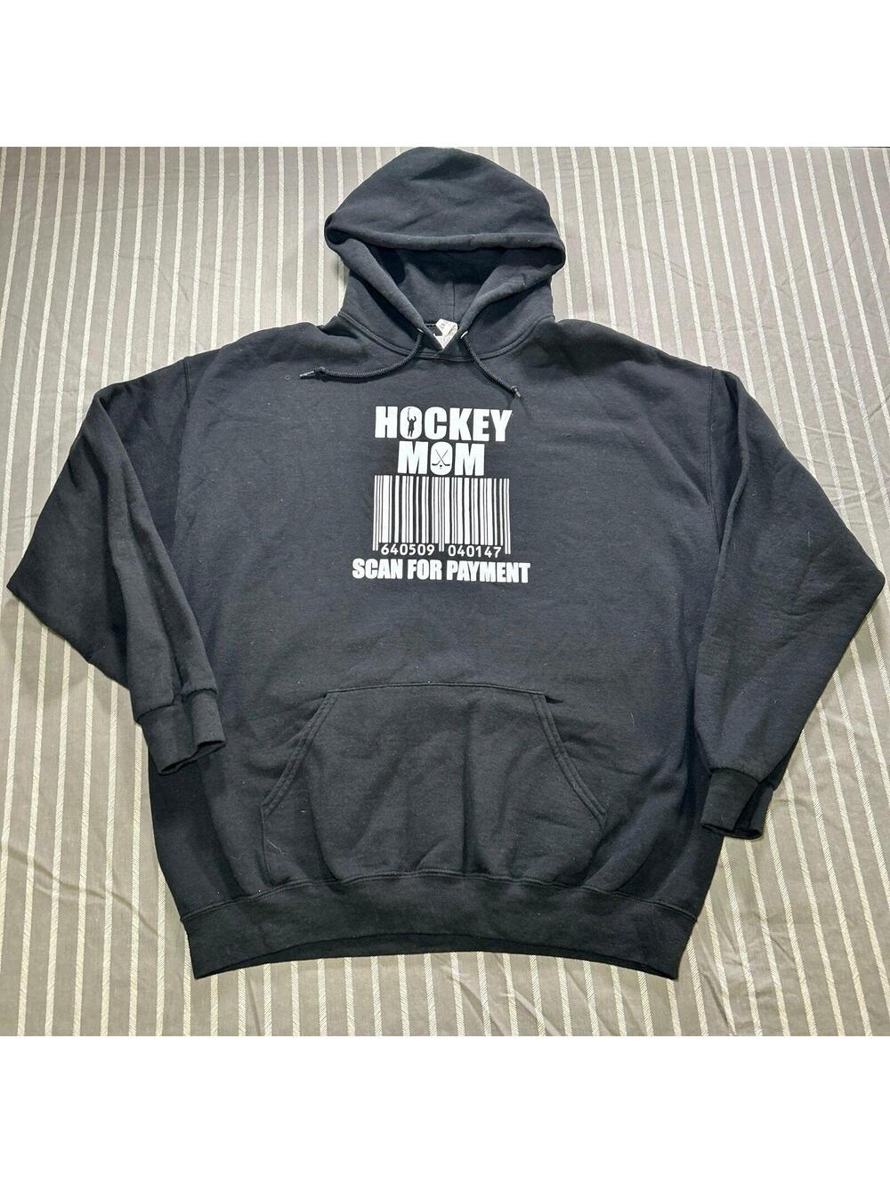 Funny Hockey Mom Scan For Payment Women Graphic sweatshirt XL